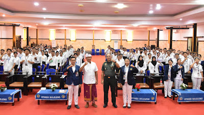 Dandim 1609/Buleleng Jadi Narasumber di STIKes Buleleng, Paparkan Materi Kehidupan Berbangsa dan Bela Negara