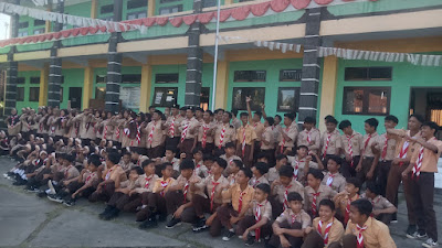 Upacara Hari Pramuka ke-63 di Gerokgak, Danramil Tekankan Pentingnya Nasionalisme