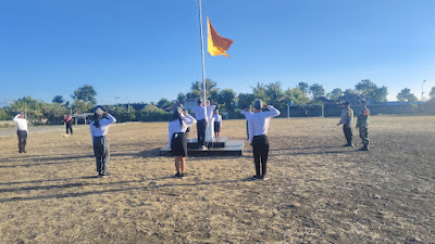 Babinsa Pejarakan Asah Ketrampilan Paskibra Desa, Siap Kibarkan Sang Saka Merah Putih